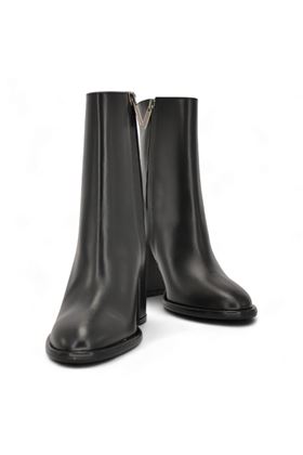 Tronchetto donna in pelle colore nero. LES AUTRES | 2462-PELLE NERA